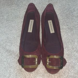 Burberry suede flats